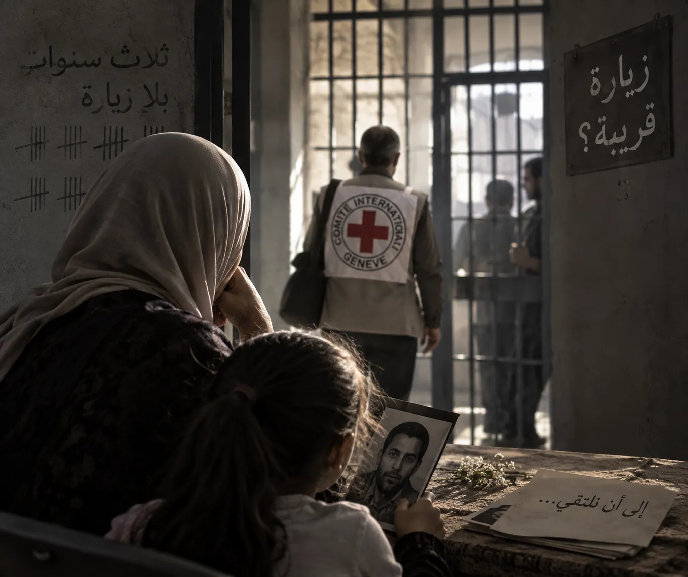 ثلاث سنوات بلا شاهد داخل السجون، عائلات الأسرى تنتظر عودة الصليب الأحمر